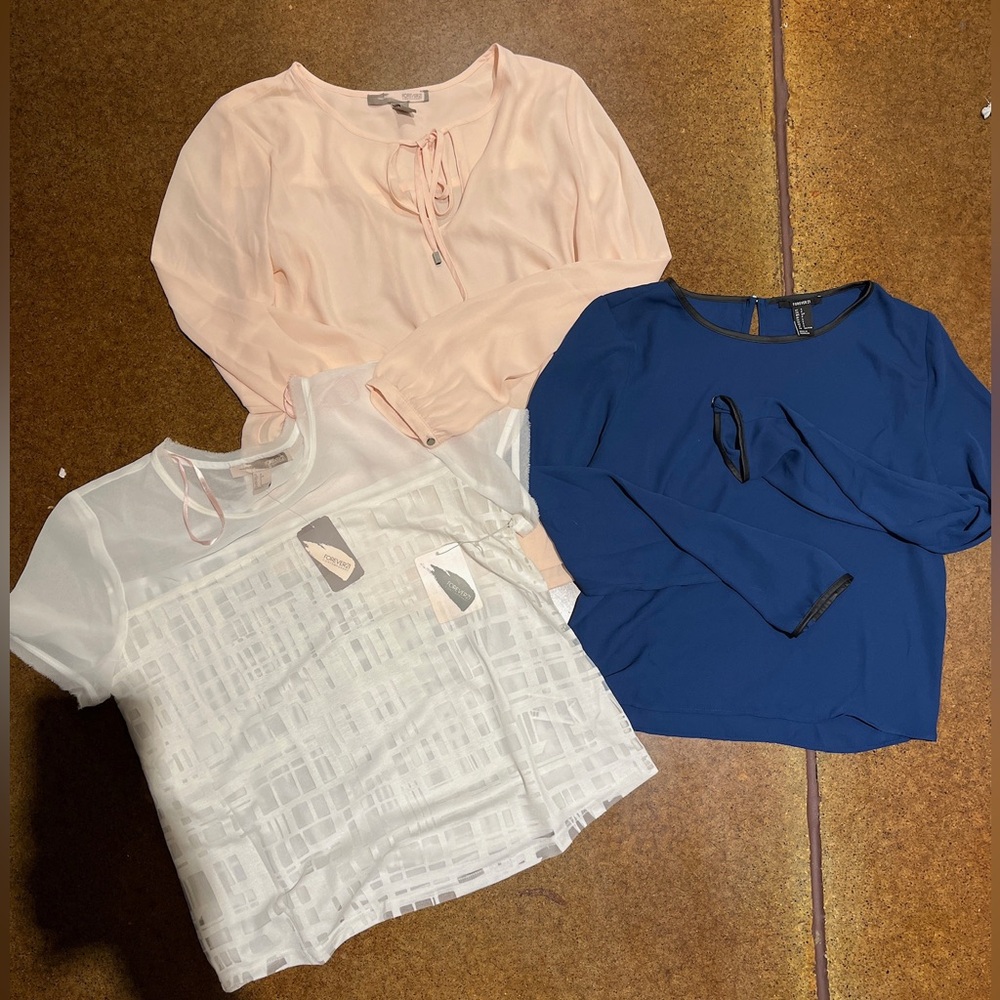 Bundle Lot Forever 21 3 tops size small